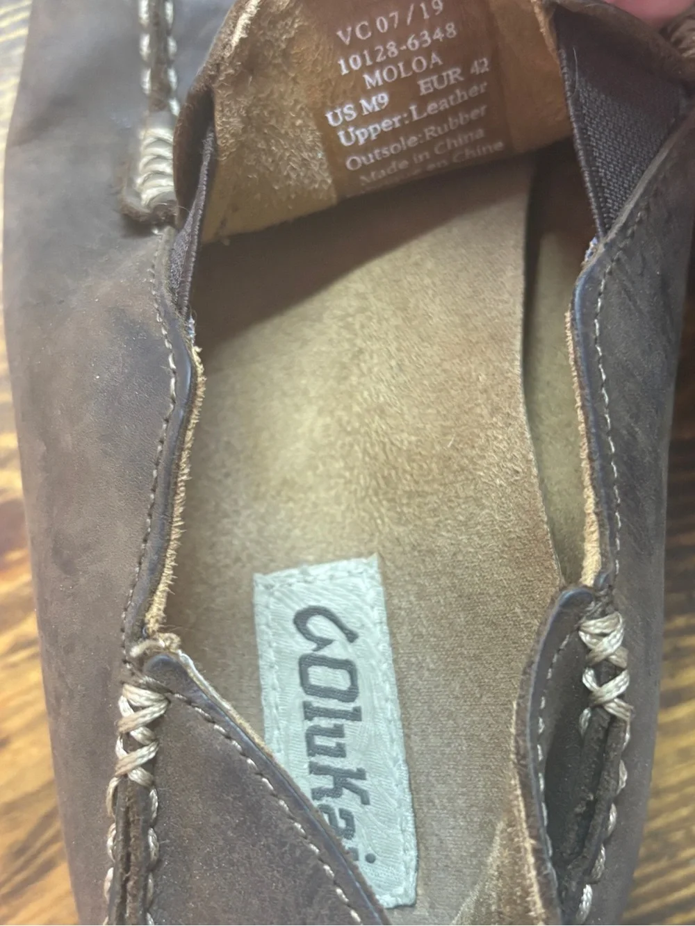 Olukai Moloa Brown Loafers Size 9